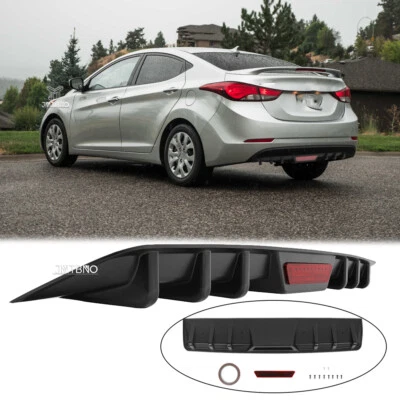 Alerón difusor cenefa parachoques trasero coche aletas para Hyundai Accent Elantra GT Foto 1 de 4