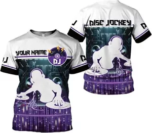 Custom DJ Shirts Tshirts Gifts for Women Best Gifts for DJs Men Funny DJ T Shirt - Picture 1 of 6
