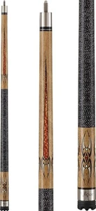 Viper Sinister Black and White Wrap with Brown Stain Billiard/Pool Cue Stick - Picture 1 of 7