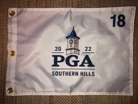 2022 PGA CHAMPIONSHIP SOUTHERN HILLS TULSA PIN FLAG WITH GROMMETS JUSTIN THOMAS Cover