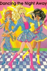 Retro 80's Barbie & Her Rock Band Dance 8x10 Craft Quilt Cotton Fabric Blocks - Picture 1 of 2