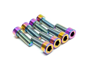 Oil Slick Rainbow Titanium Cap Head Bolts M6x18 Pack of 8 - Picture 1 of 1
