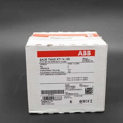ABB Sace Tmax XT1 N 125 3p 40A Circuit Breaker - Image 1 of 4
