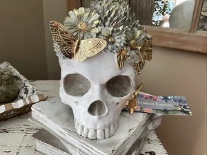 Christian Lacroix Skull Skeleton Head On Old Books Halloween Spooky New With Tag - Picture 1 of 9