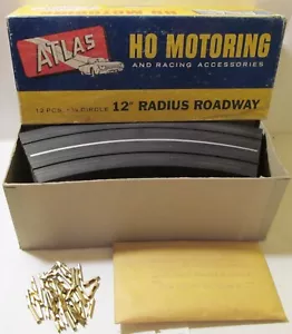 12 Atlas HO 12" Radius 1/8 Circle Roadway Slotcar Curve Tracks #1232 With Box - Picture 1 of 13