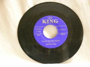 PRESTON LOVE Willow Weep For Me / Blues In The Night Shondells King 7" 45 rpm - Bild 1 von 3