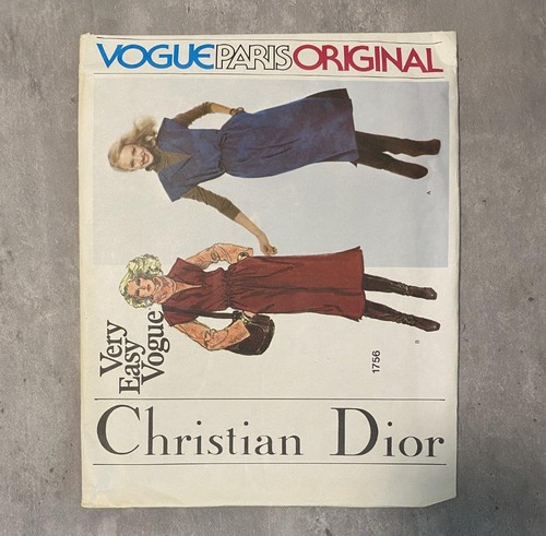 Giacca Camicia Very Easy Vogue Paris Originale 1608 Christian Dior taglia 12 Misses...