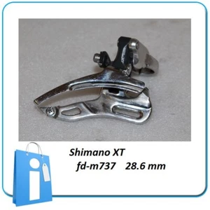 Desviador Cambio Delantero Shimano XT FD-M737 Tiro Por Arriba Ø 28.6 mm Retro - Imagen 1 de 13