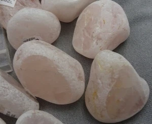 Rose Quartz Ema Eggs, Dreamer's Stone, Seer Stone, Window Quartz, Brazil - Picture 1 of 5
