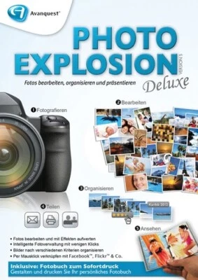 Photo Explosion 5 Deluxe - Fotos bearbeiten -PC Download Version - Bild 1 von 4