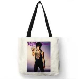 13x13 Prince Magazine Linen Tote Shoulder Library Bag - Picture 1 of 2