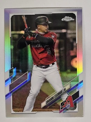 2021 Topps Chrome Refractor #73 Eduardo Escobar - Image 1 of 2
