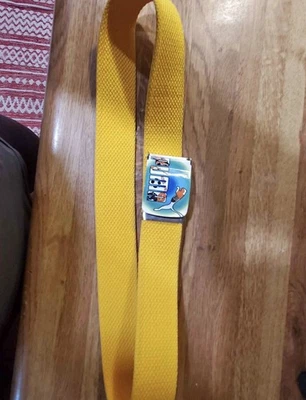Cinturón amarillo Crazy Vintage Puma con hebilla Y2K Foto 1 de 4