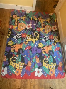 Viva La Wombat Baumwolle Poly Tier Blatt Stoff Twin Flach 65" x 88" - Bild 1 von 10
