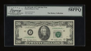 DBR 1977 $20 FRN STAR Kansas City Fr. 2072-J* Legacy 58 PPQ Serial J03919491* - Picture 1 of 2