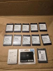 LOT OF 13 Mixed Brand 128GB 2.5" SSDs - Photo 1/5