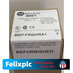 ALLEN BRADLEY 800T-FXQ24RA1 PH PULL 2 POSITION ILL RED 24VAC/DC US Free Tax - Picture 1 of 7