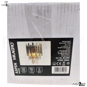 Milagro Aspen ML5998 – Moderne Wandleuchte Gold/Schwarz 2xE14 40W - Bild 1 von 5