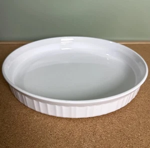 Corning Ware FRANZÖSISCH WEISS Runde Quiche Kuchen Backform F-3-B ~ Sehr guter Zustand - Bild 1 von 7