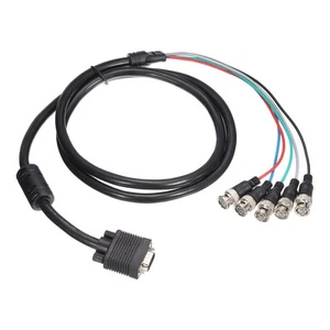 VGA to BNC Cable RGBHV to VGA Cable 5 BNC to HD15 VGA Adapter Cable - Picture 1 of 4