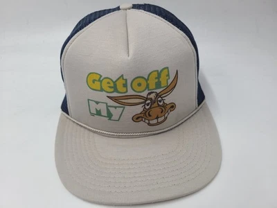 Gorra gorra divertida de colección Get Off My Ass Donkey Mesh Trucker Snapback (se adapta a pequeña) Foto 1 de 4