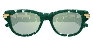 Gafas de sol Bottega Veneta BV1323SK hombre verde 52 mm nuevas 100 % auténticas - Imagen 1 de 7