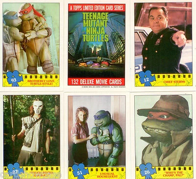 Base Card Set:1990 Teenage Mutant Ninja Turtles Movie Card Set (132)-HOT - Image 1 of 4