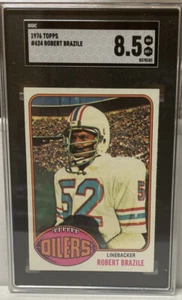 1976 TOPPS #424 ROBERT BRAZILE SGC 8.5 - Picture 1 of 2