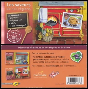 2010 Frankreich Heftchen C443 ** Flavours De NOS Regionen (2) TB Non Gefaltet - Bild 1 von 1