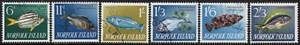 1962-63 Norfolk Island Fish Series Set Of 6 Full Gum CTO Very Fine Used - Bild 1 von 1