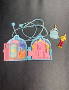 Walt Disney’s Vintage Once Upon A Time Locket. Cinderella + Dolls. Complete! - Picture 1 of 7