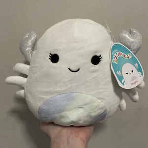 Neu mit Etikett Squishmallow 8 Zoll The White Crab "Magela" Kellytoy Plüsch weich NEU - Bild 1 von 3