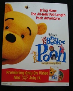 Disney THE BOOK OF POOH Filmposter Original Video Promo Store Display - Bild 1 von 2