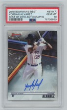2018 Bowman's Best of 2018 Autographs Yordan Alvarez Auto GEM MT PSA 10 #B18-YA