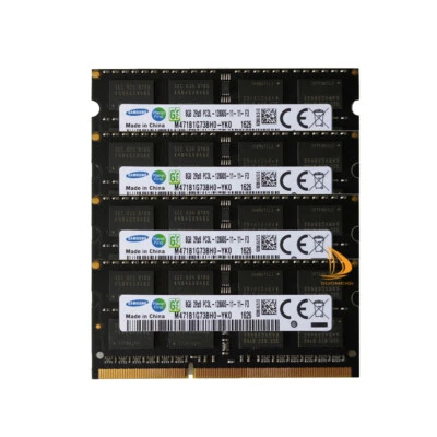 Kits Samsung 4X 8 GB 2RX8 DDR3 1600 MHz PC3L-12800S SODIMM Laptop RAM Speicher % - Bild 1 von 4
