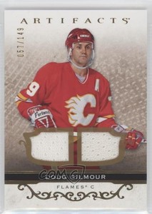 2021-22 Upper Deck Artifacts Legends Gold Material Relics /149 Doug Gilmour HOF