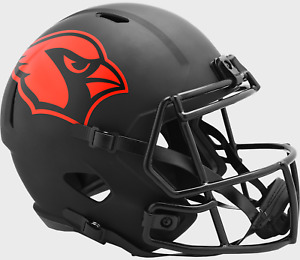 Arizona Cardinals Unsigned Eclipse Black Full Size Riddell Helmet