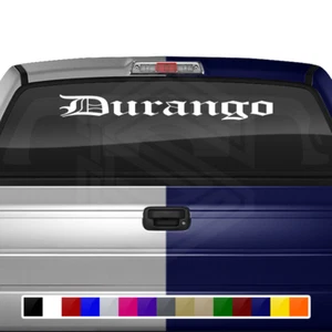 DURANGO DUR Mexico Decal Sticker Windshield Window Vinyl Graphic Estado Troca - Picture 1 of 5