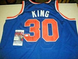 JERSEY MITCHELL & NESS BERNARD KING NUEVA YORK FIRMADO CON LICENCIA OFICIAL - Imagen 1 de 3