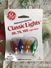 GE WX6-25/50 Replacement Christmas Light Bulbs String A Long Traditional Classic