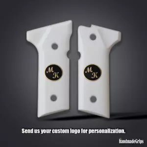 Beretta Vertec personalizzabile, 92X Vertec, Impugnatura acrilica bianca compatibile marca KSD - Foto 1 di 3