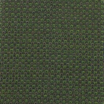 DOLCEPUNTA 男式羊毛针织领带绿色灰色几何手工意大利全新无标签 — 第 1/3 张图片