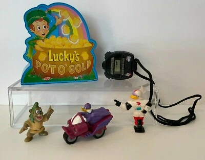 Винтажные игрушки премиум-класса из хлопьев 1990-е смешанный набор Kellogg's и General Mills лот 5 - Изображение 1 из 4