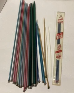 Large Lot 26 Knitting Needles Bates Boye + Aluminum Variety Sizes Lengths - Picture 1 of 7