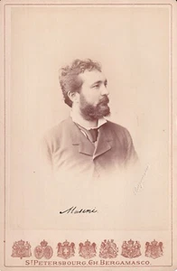 Fotografía original gabinete bergamasco ANGELO MASINI ópera tenor - Imagen 1 de 1