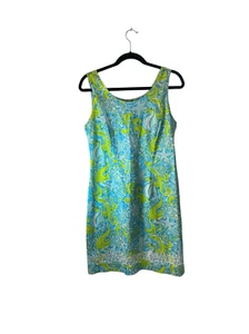 Key West women’s see beach print knee length sundress size 6 - Picture 1 of 6