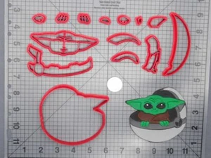 Star Movie Bounty Hunter -The Baby in Pod 266-D641 Cookie Cutter Set - Picture 1 of 2