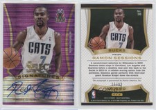 2013-14 Panini Select Signatures Purple Prizm /99 Ramon Sessions #38 Auto