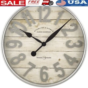 Reloj de pared árabe galvanizado de 20 pulgadas movimiento de cuarzo decoración interior hogar - Imagen 1 de 6