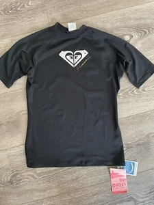 ROXY Women Girl Rashguard SPF Sun Protection Surf Swim Shirt Size 14 L XL NWT - Picture 1 of 4